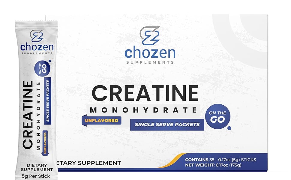 ChoZen Supplements Creatine Monohydrate Powder 5g (5000mg