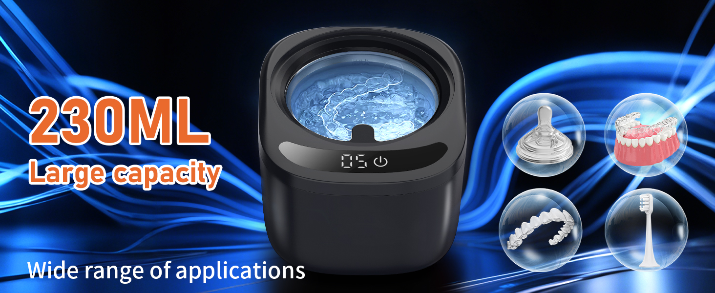 230ML Ultrasonic retainer cleaner