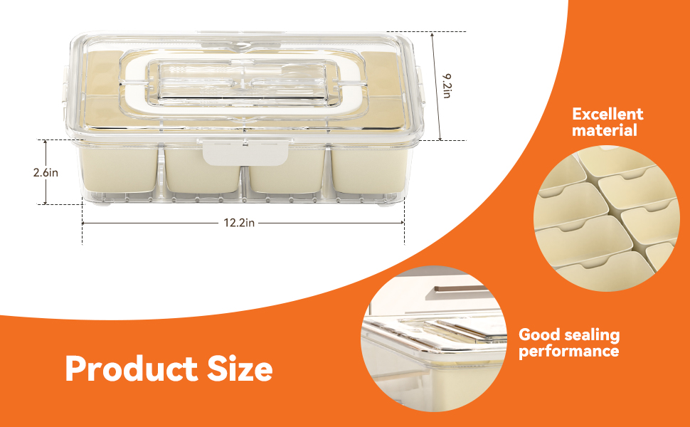 divided serving tray with lid