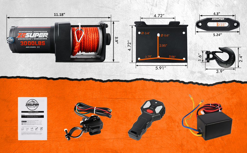 3000 winch