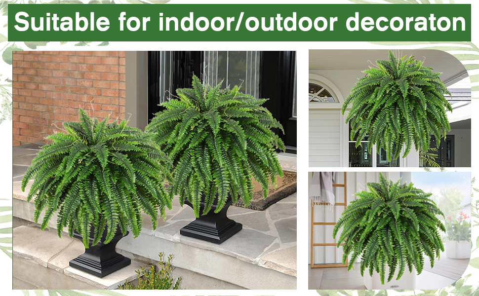 Large Artificial Ferns for Outdoors