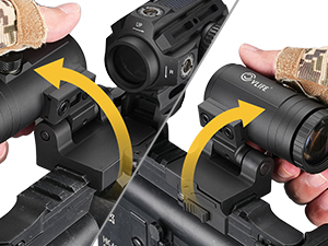 Flip to side mount - CVLIFE JackalHowl 3X Red Dot Magnifier