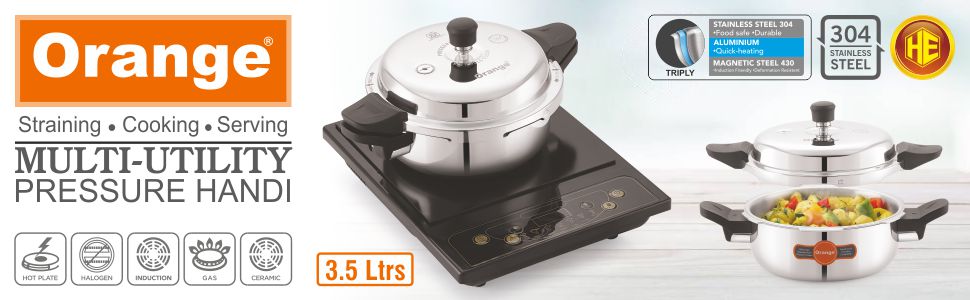 multi utility pressure handi cooker 4 in 1