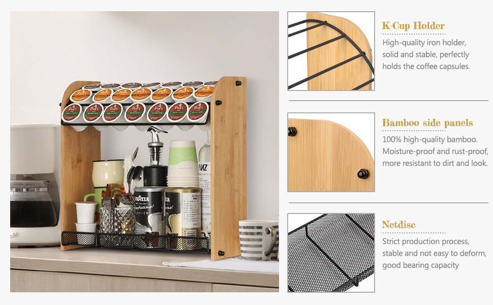 VINAEMO K Cup Holder Large Capacity Coffee Pod Holder