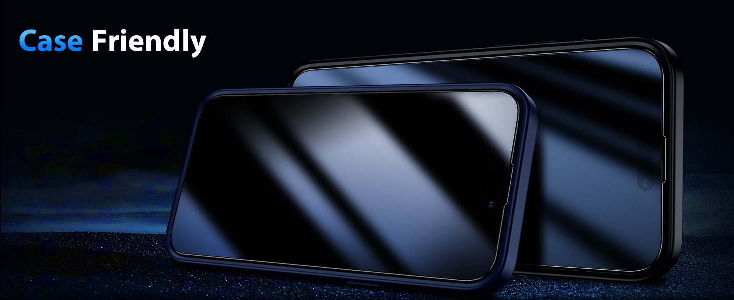 BAZO Privacy Screen for iPhone 15 Pro Anti SpyTempered