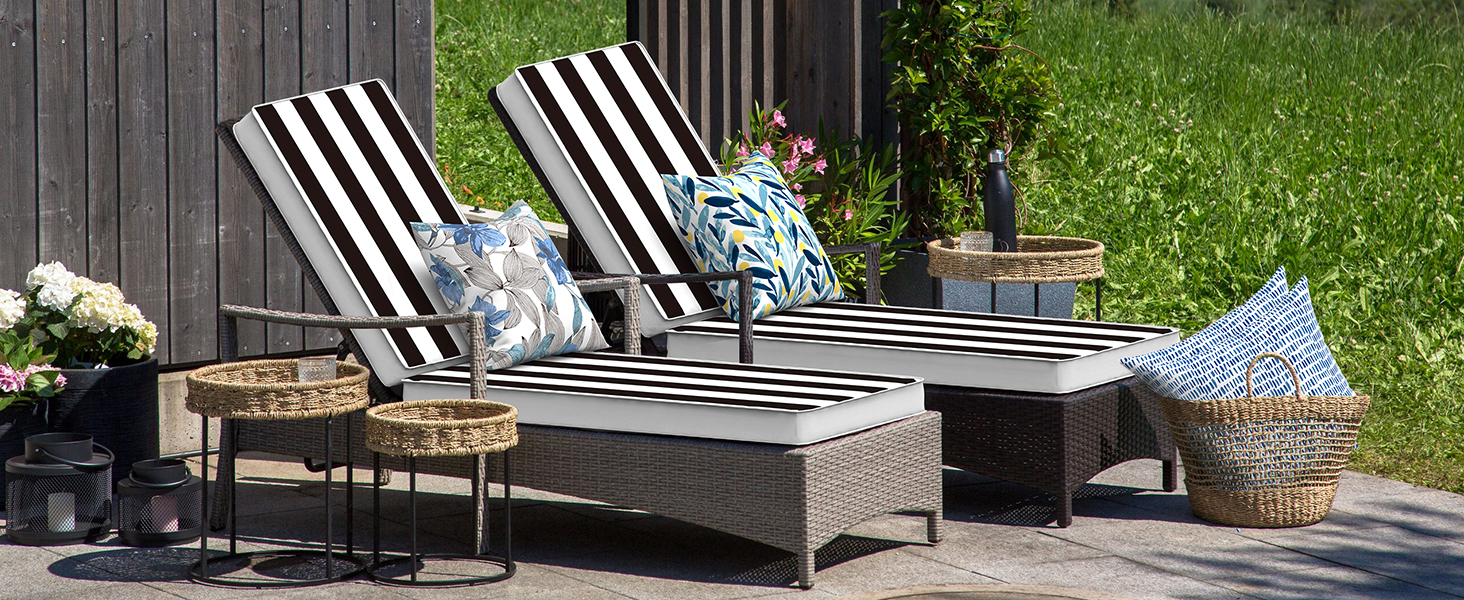 Outdoor Chaise Lounge Cushion