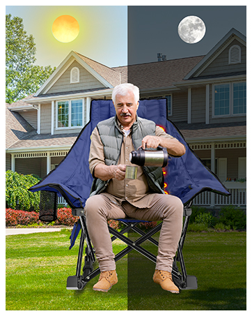 heated rocking chair