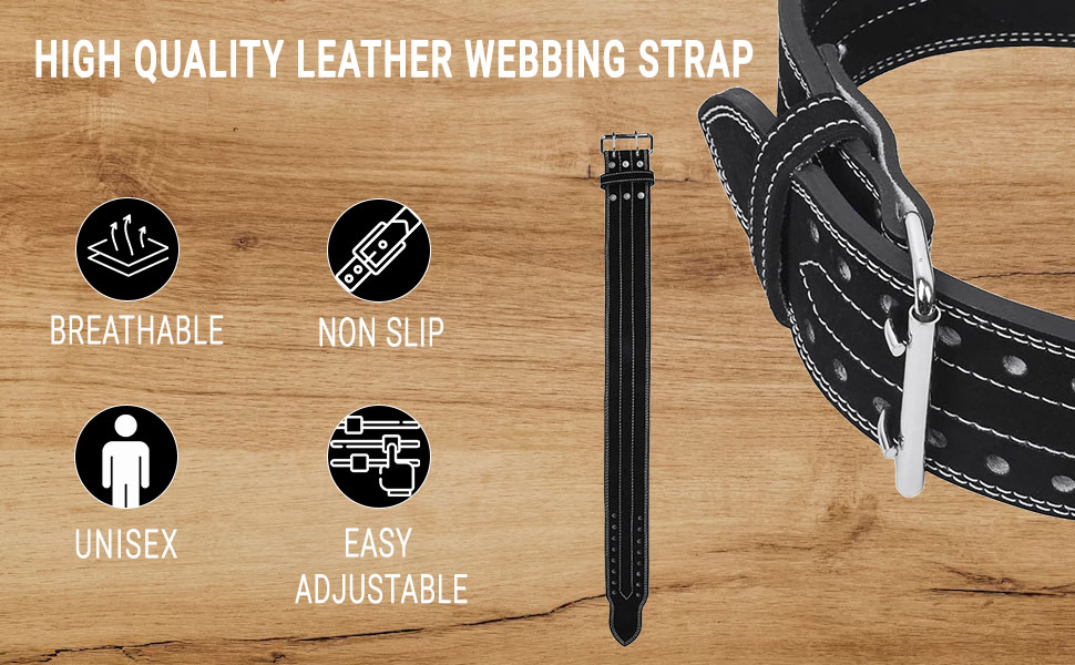 (TIMA) THE UNBEATABLE Power Lifting Belt, Pure lea... 7 SPN-SELHP