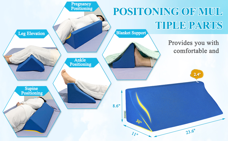 Mistuki Wedge Pillows for After Surgery Bed Foam Wedge for