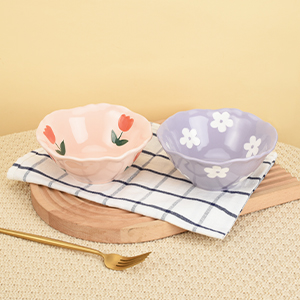 Purple Fresh Small Flower Bowl