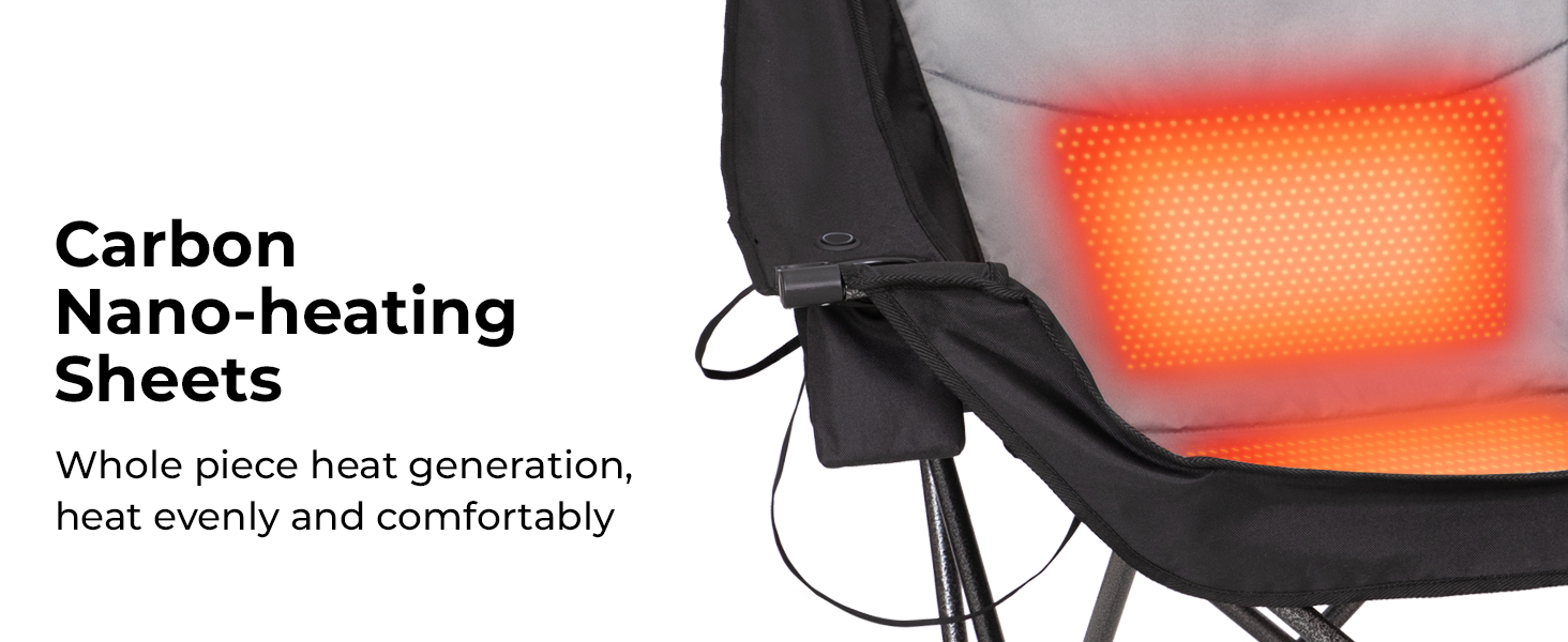 kingcamp heated camping chair
