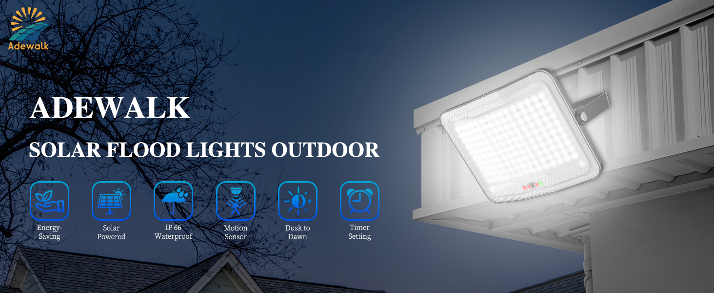 solar flood lights outdoor