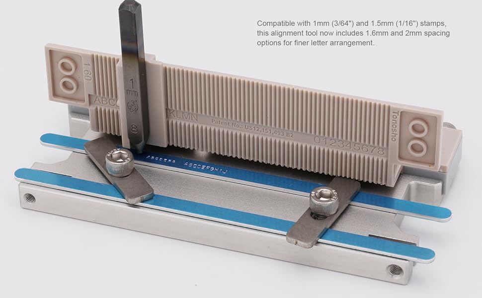 Metal Stamps Case with alignment caliper functionality 