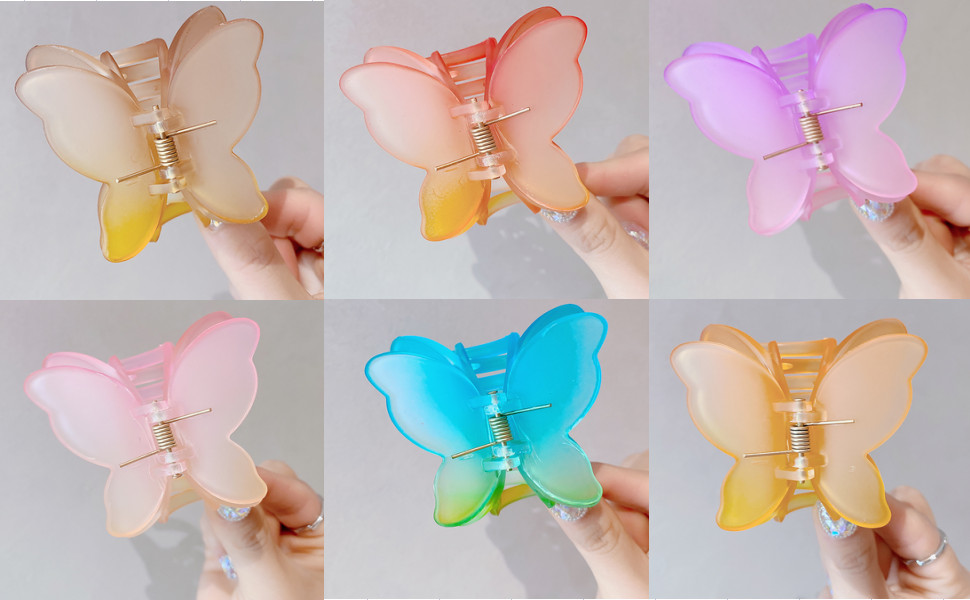 Butterfly Hair Claw Clip for Girls Women