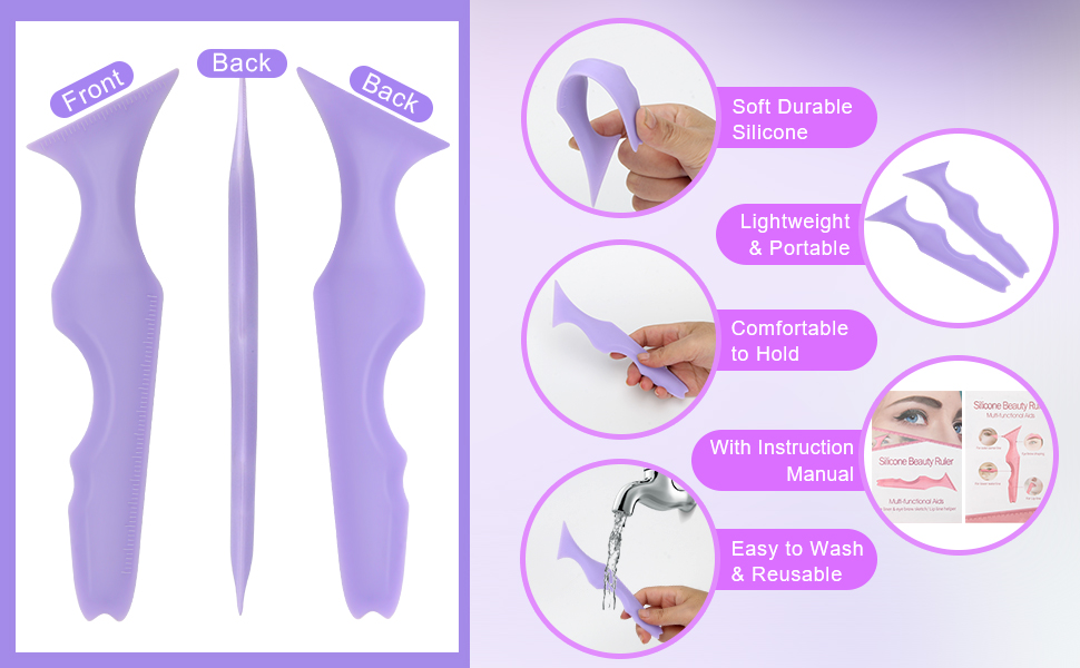 Catcan 5 in1 Eyeliner Stencils for Eyes, Multifunctional