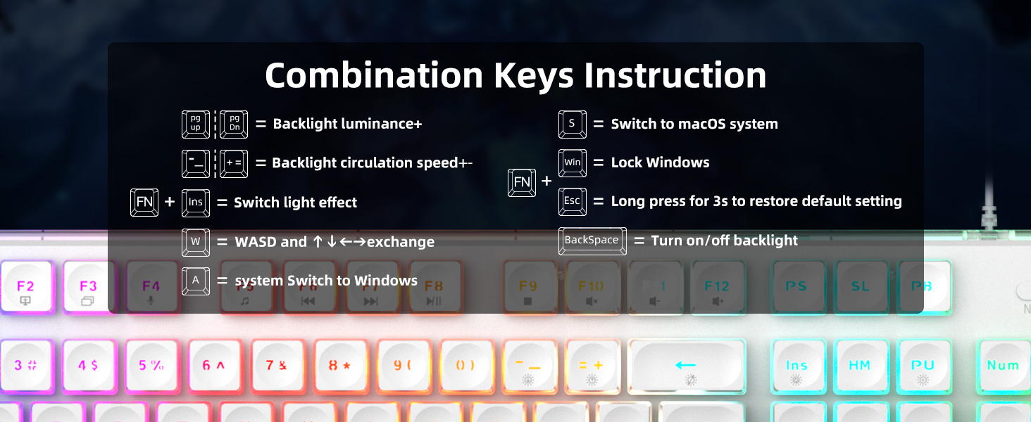 Camiysn Gaming Keyboard and Mouse, White... 19 Keyboard and Mouse