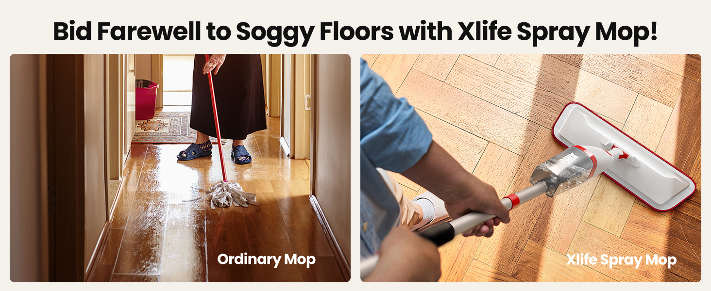Mopped up and dried out fast