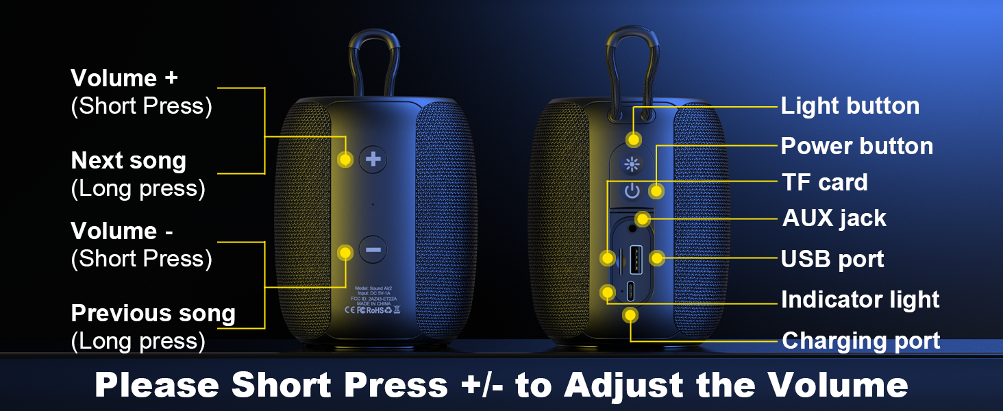 portable bluetooth speakers wireless speaker with bluetooth portable waterproof speakers small