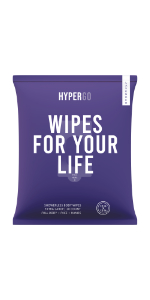 HyperGo Full-Body Rinse-Free Wipes Lavender