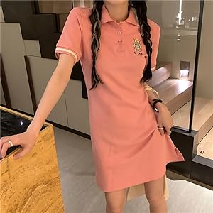 Amazon.co.jp: [YUNHEN] ポロシャツ ワンピース