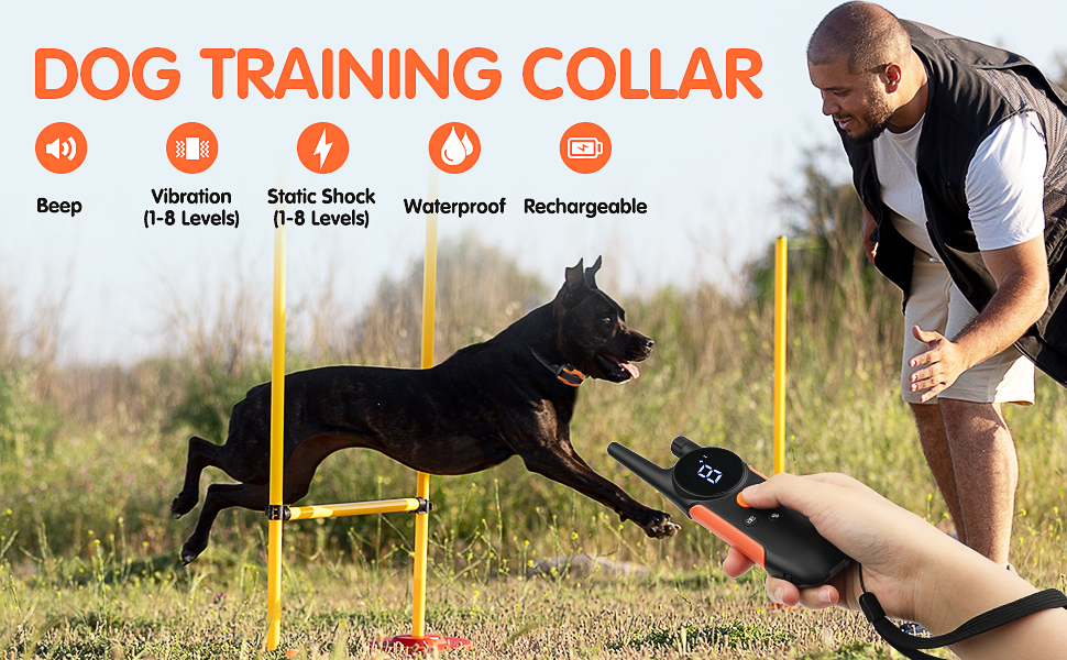 MASBRILL Dog Shock Collar2000Ft Dog Training Collar with Remote for
