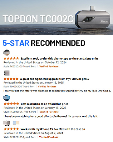 TOPDON TC002C Thermal camera Topreview