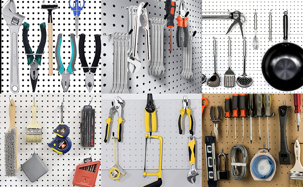 AMZZ 83pc Pegboard Hooks Accessories Assortment, Heavy Duty Peg Board