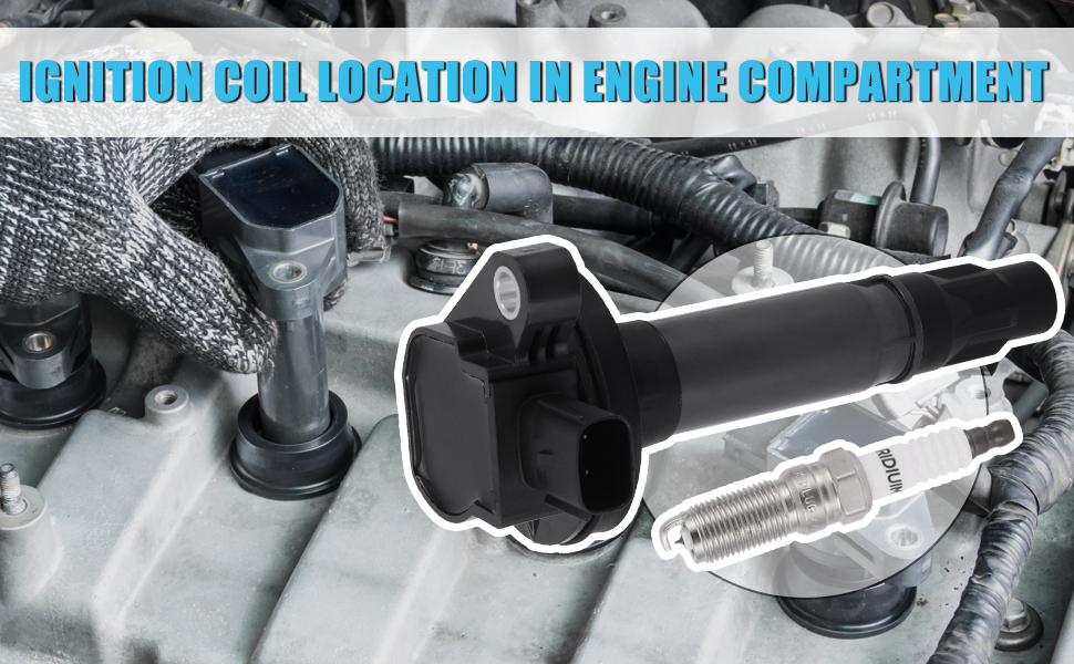 TAUTOY UF553 DG520 Ignition Coil 5019 Spark Plug