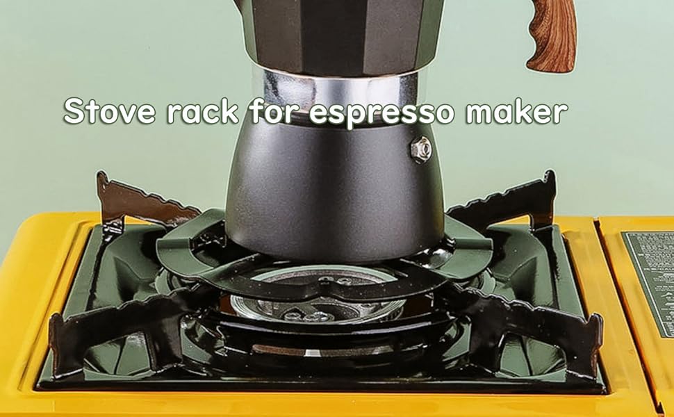 Gas Reducer For Coffee Pot, Cast Iron Universal Moka Pot Stand Gas Stove Trivet Milk Pot Holder Gas Hob Reducer For 4 Or 5 Feet Gas Cooker