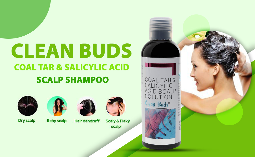Buy CLEAN BUDS COAL TAR & SALICYLIC ACID SCALP SHAMPOO, 60ml Online at Low Prices in India