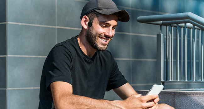 bone conduction headphones with mic