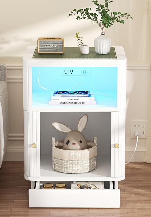 White nightstand