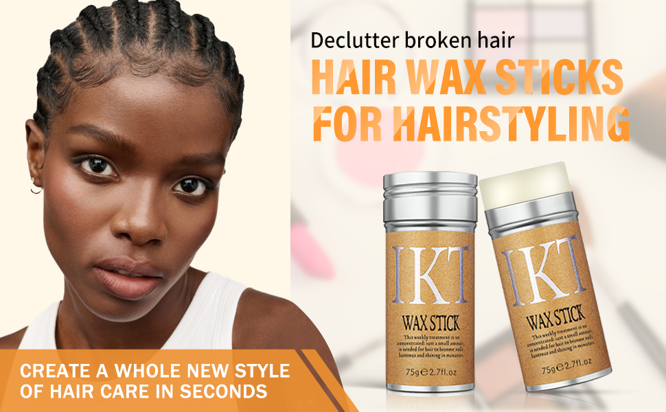 PasaRose IKT Hair Wax stick,Wax Stick for Hair Slick Stick