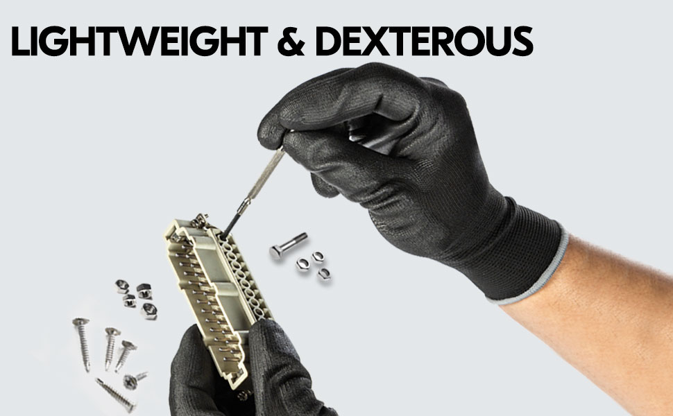 Safety Work Gloves,Gardening Gloves,Polyurethane Coated,Dipping Gloves,Latex Free