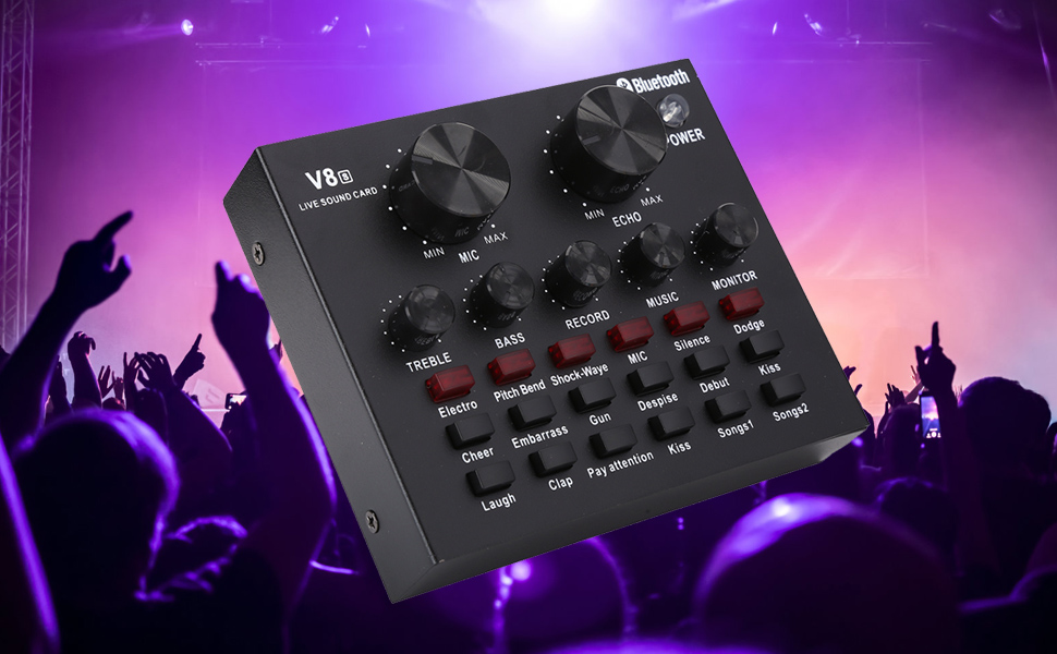 Multifunctional Sound Card, Cloud Sound Effect External Sound Card