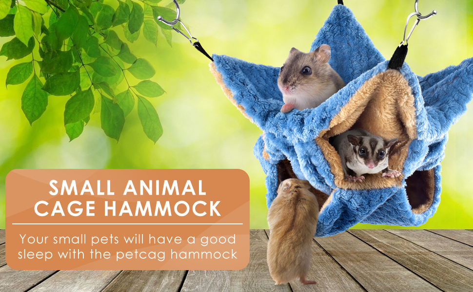 TINDTOP Small Animals Hammock, TINDTOP Sugar Glider Triple Bunk Bed