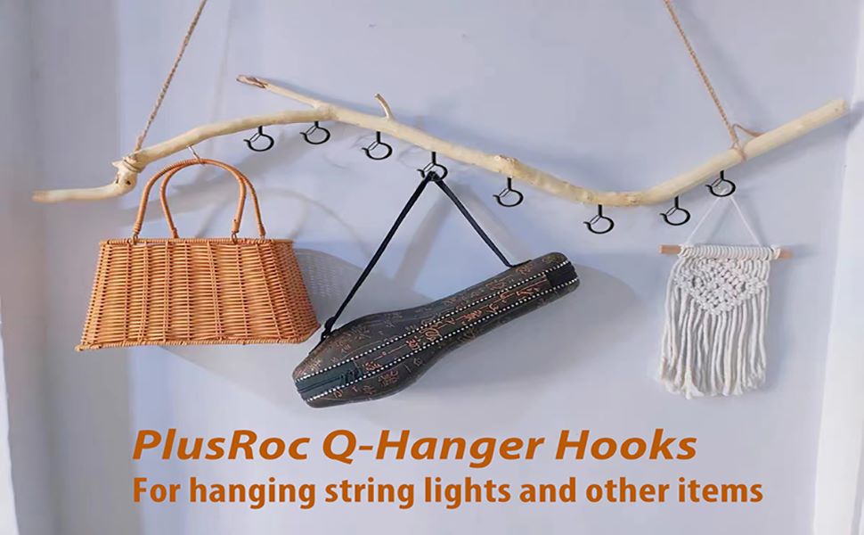 PlusRoc 20 Pack Screw Hooks for Hanging Outdoor String