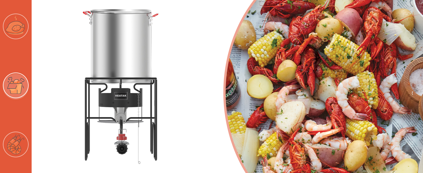 seafood boiler, boiler kit, steamer