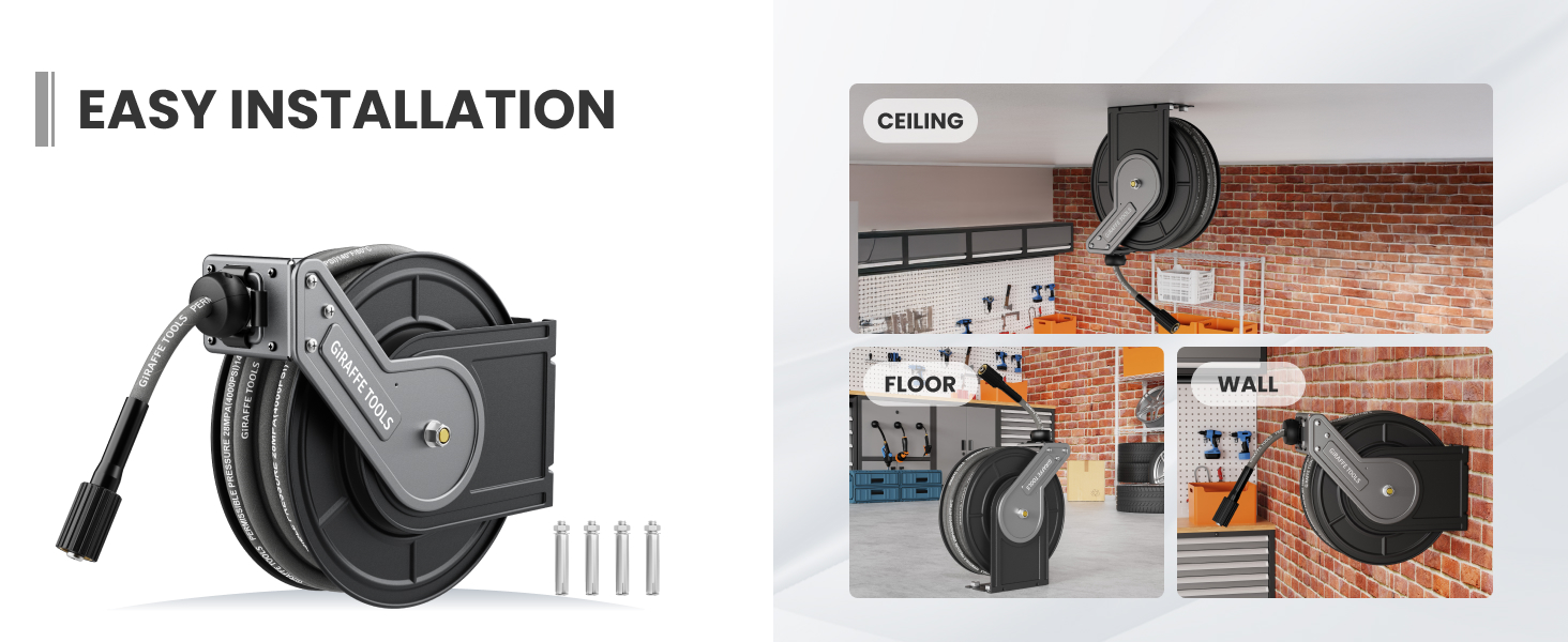 pressure washer hose reel