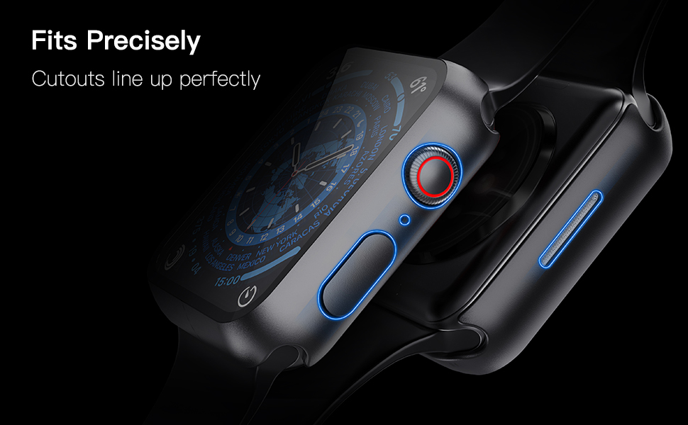 Misxi 2 Pack Hard PC Case with Tempered Glass Screen