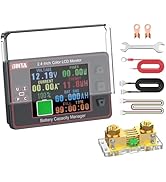 BINTA 500A Shunt Battery Monitor 8-100V 2.4 Inch Color Screen for Lifepo4 Lithium Sealed Gel Floo...