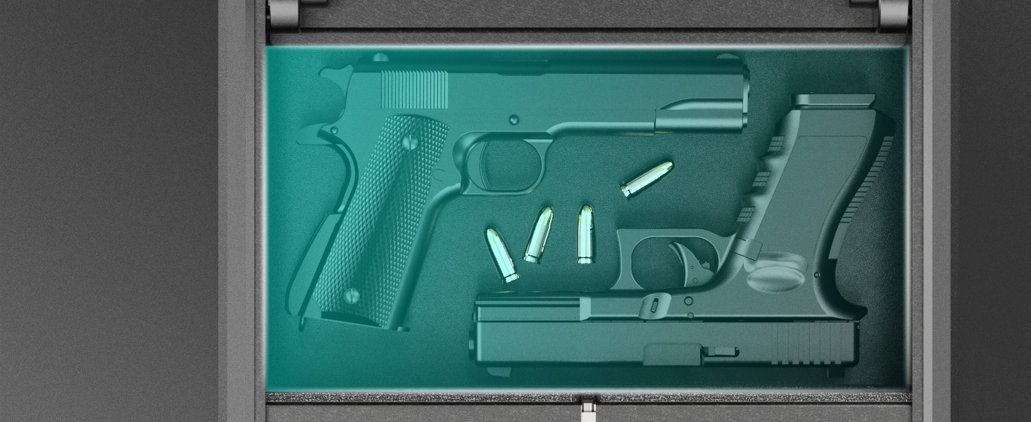 TURBOSAFE TS200 Biometric Gun Safe for Pistols Quick