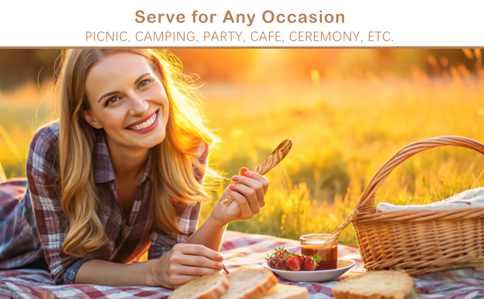 Olive Wooden Butter Knife Spreader, Handmade 6.8 Inch