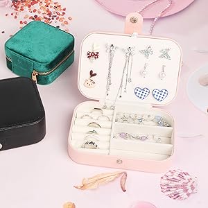 Travel Jewelry Box Pink