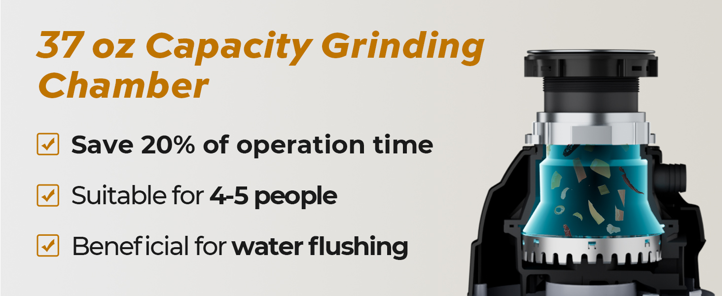 1 HP garbage disposal