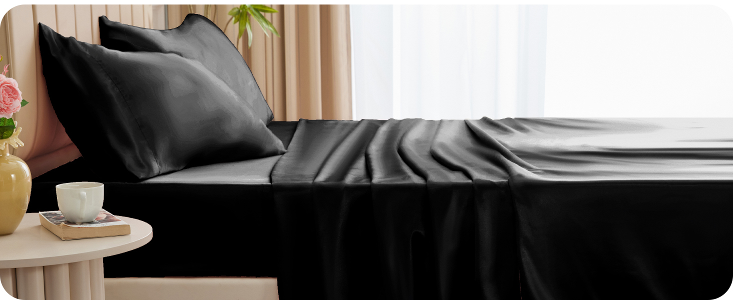 CozyLux satin sheets