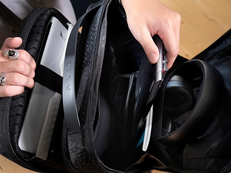 Alienware Horizon Travel Backpack, AW723P, Weather resistant
