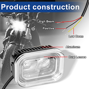 motorcycle driving lights led kit