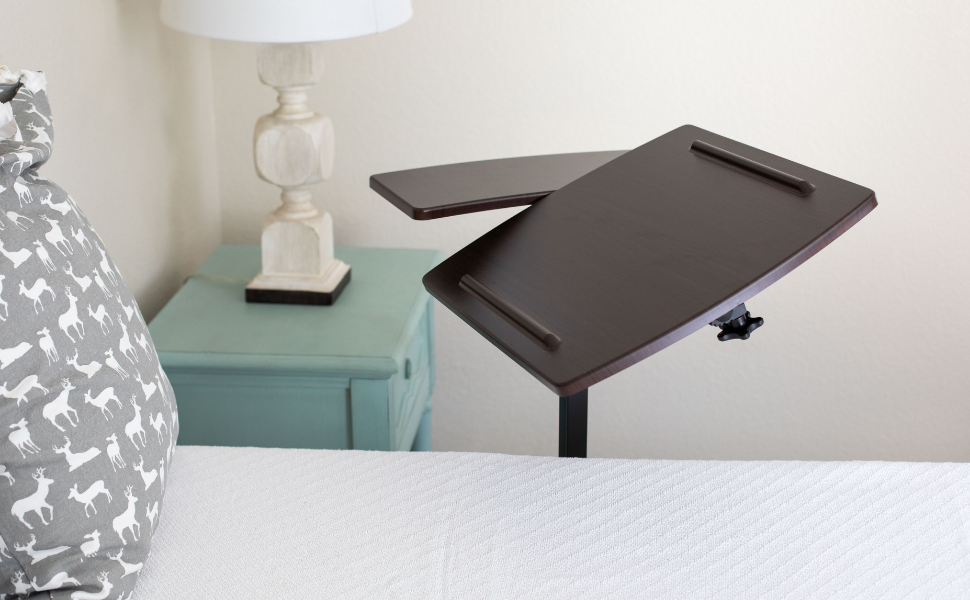 BIRDROCK HOME 30" Height Adjustable Mobile Laptop Stand with 27” L x 19