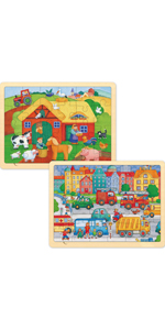 wooden puzzles for kids ages 3-5